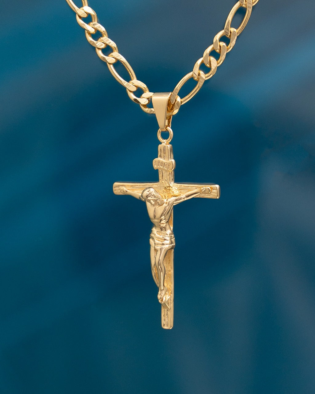 Cadena 1 x1 60 cm ( 4 mm ) + Cristo