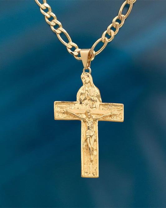 CADENA 3X1 (60CM 4MM) + DIJE CRISTO