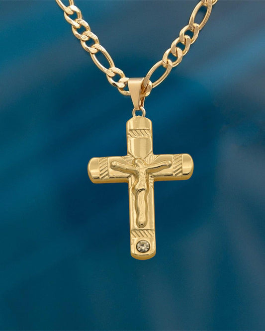 CADENA 3X1 (60CM 4MM) + CRISTO