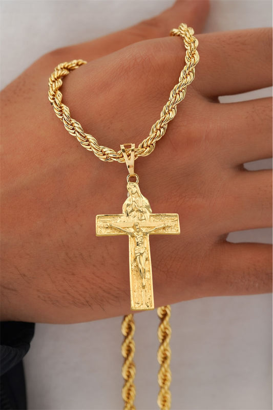 Cadena lazo 60 cm - 5 mm  + Dije Cristo